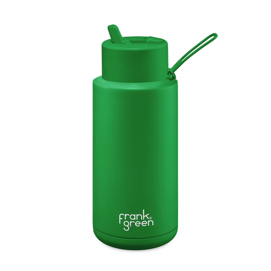 1Ltr Reusable Ceramic Bottle - Evergreen