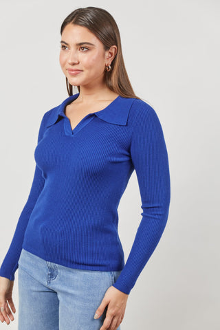 Cosmo Knit Top - Cobalt was $69.95 Now $55.95