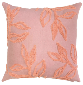 Cam Leaf Cushion - Dusty Pink & Light Pink