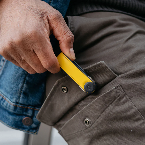 OrbitKey - Hybrid Leather - Solar Yellow