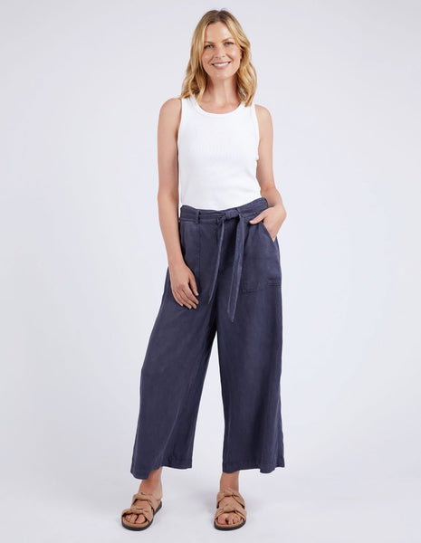 Bliss Washed Pant - Washed Navy