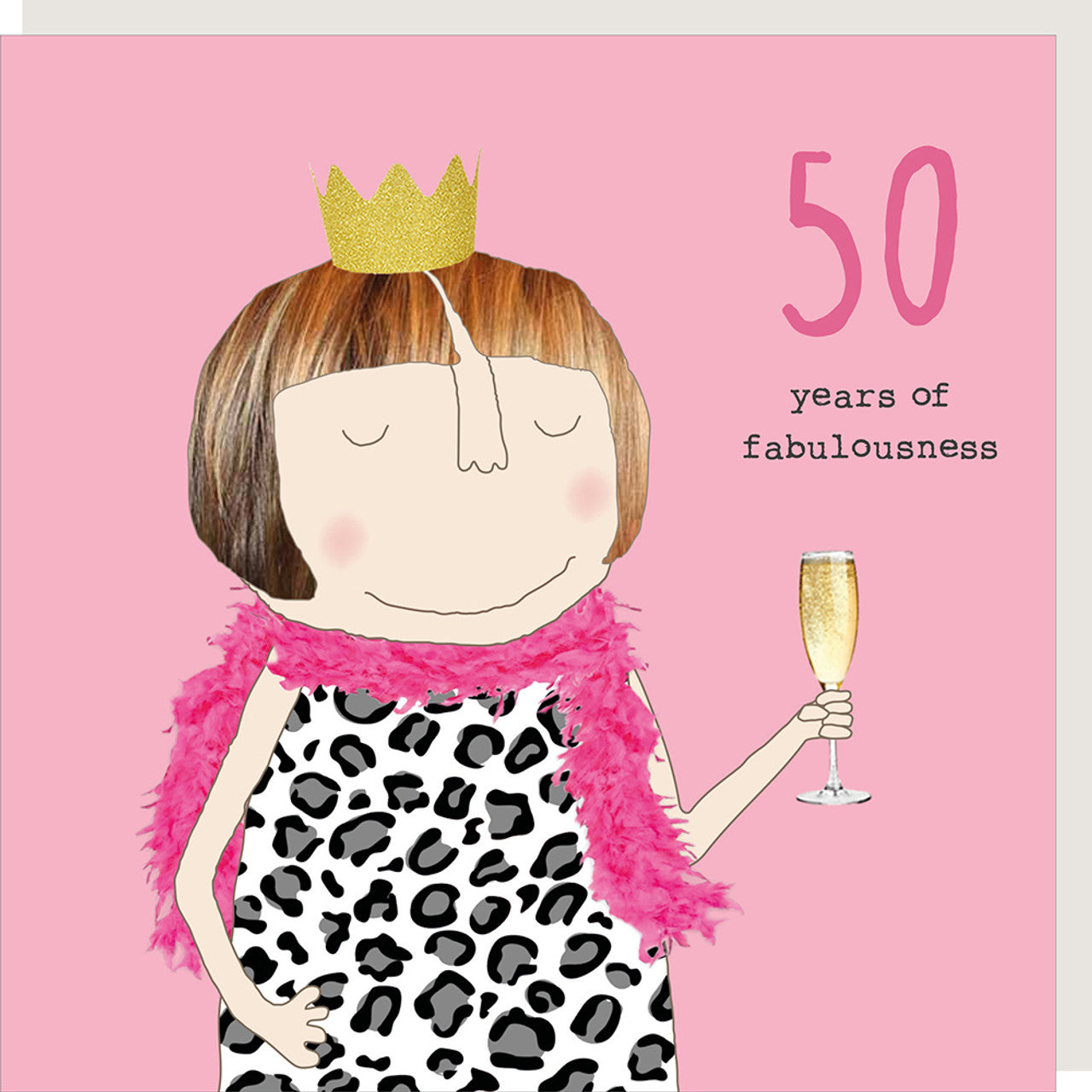 Greeting Card - Girl 50 Fabulousness