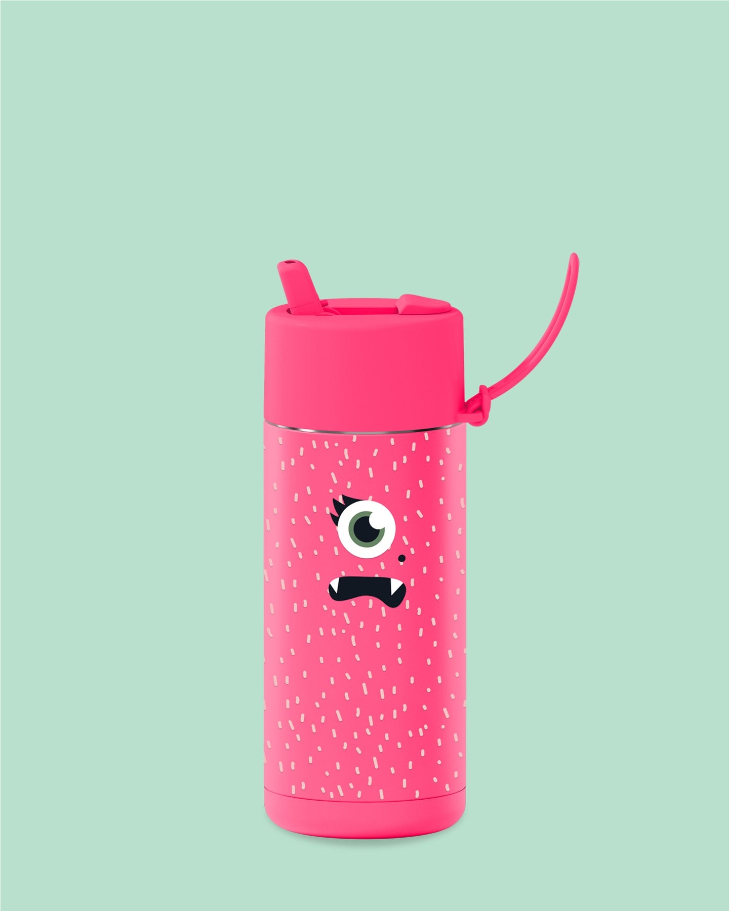 Franksters Ceramic 475ml/ 16oz Reusable Bottle - Neon Pink Piper