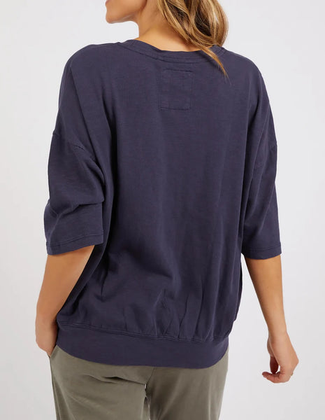 Mazie Sweat Top - Navy