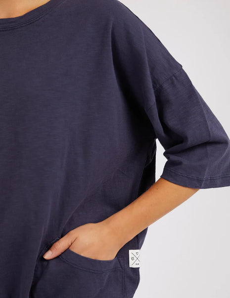 Mazie Sweat Top - Navy